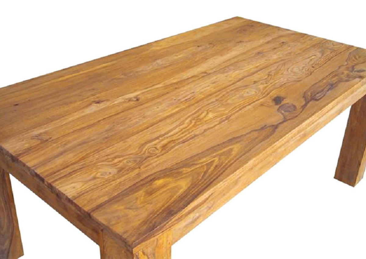 ESSTISCH Sheesham 240x100x76 braun geölt NATURE BROWN #828 - Braun, Holz (240/100/76cm) - Massivmoebel24