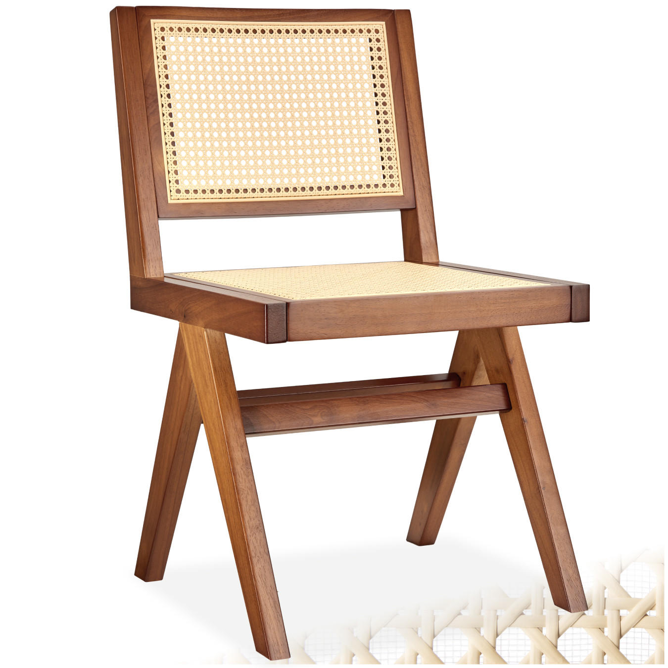 HOLZSTUHL Lissy,48,5 x 53,5 x 83 cm, Belastbarkeit 120 kg,Eiche dunkel - Wildeiche, Holz (48.5/83/53.5cm) - tectake