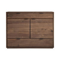 SIDEBOARD Senson Braun aus Walnuss - Braun, Holz (120/92/45cm) - Tikamoon