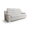 SCHLAFSOFA AMBER, mit Schlaffunktion und Bettkasten, Farbe: Weiß, Kunstleder - Weiß, Textil (238/103/96cm) - O-Sofa