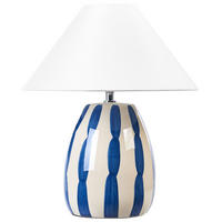 TISCHLAMPE Luchetti 35/35/43 cm - Beige, Keramik (35/35/43cm) - Beliani