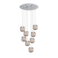 GALERIELEUCHTE Velo 8-flammig Klar Ø 20cm - Klar/Weiß, Glas (20/20/20cm) - s.luce