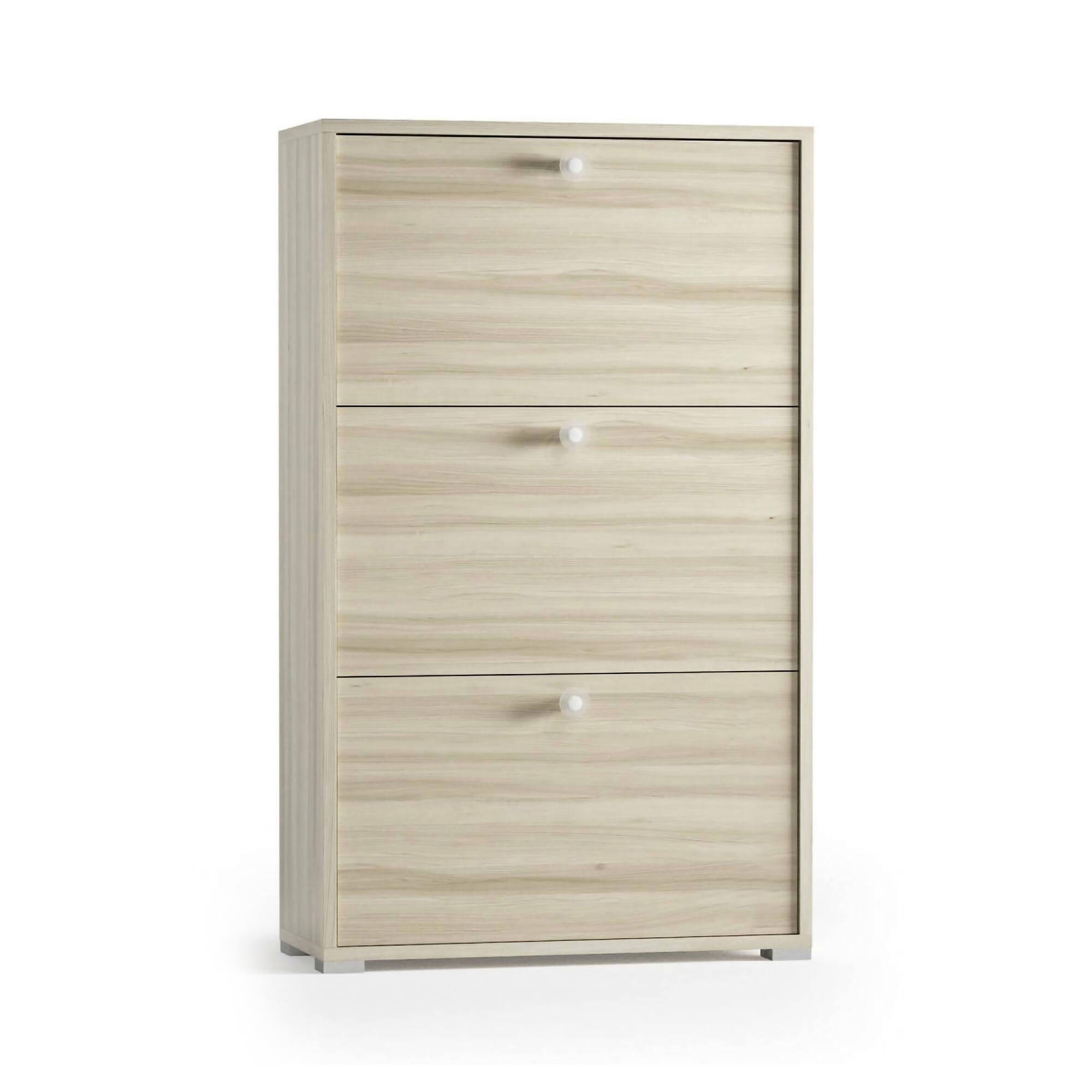 SCHUHSCHRANK Eiche 28/67/112 cm - Wildeiche/Eichefarben, Holzwerkstoff (67/112/28cm) - DMORA
