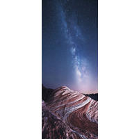 FOTOTAPETE Sternenhimmel 100 x 250 cm - Blau, Papier (100/250cm) - Sanders & Sanders
