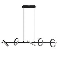 PENDELLEUCHTE Nikolaus 106/25/150 cm - Schwarz, Metall (106/25/150cm) - Nettlife