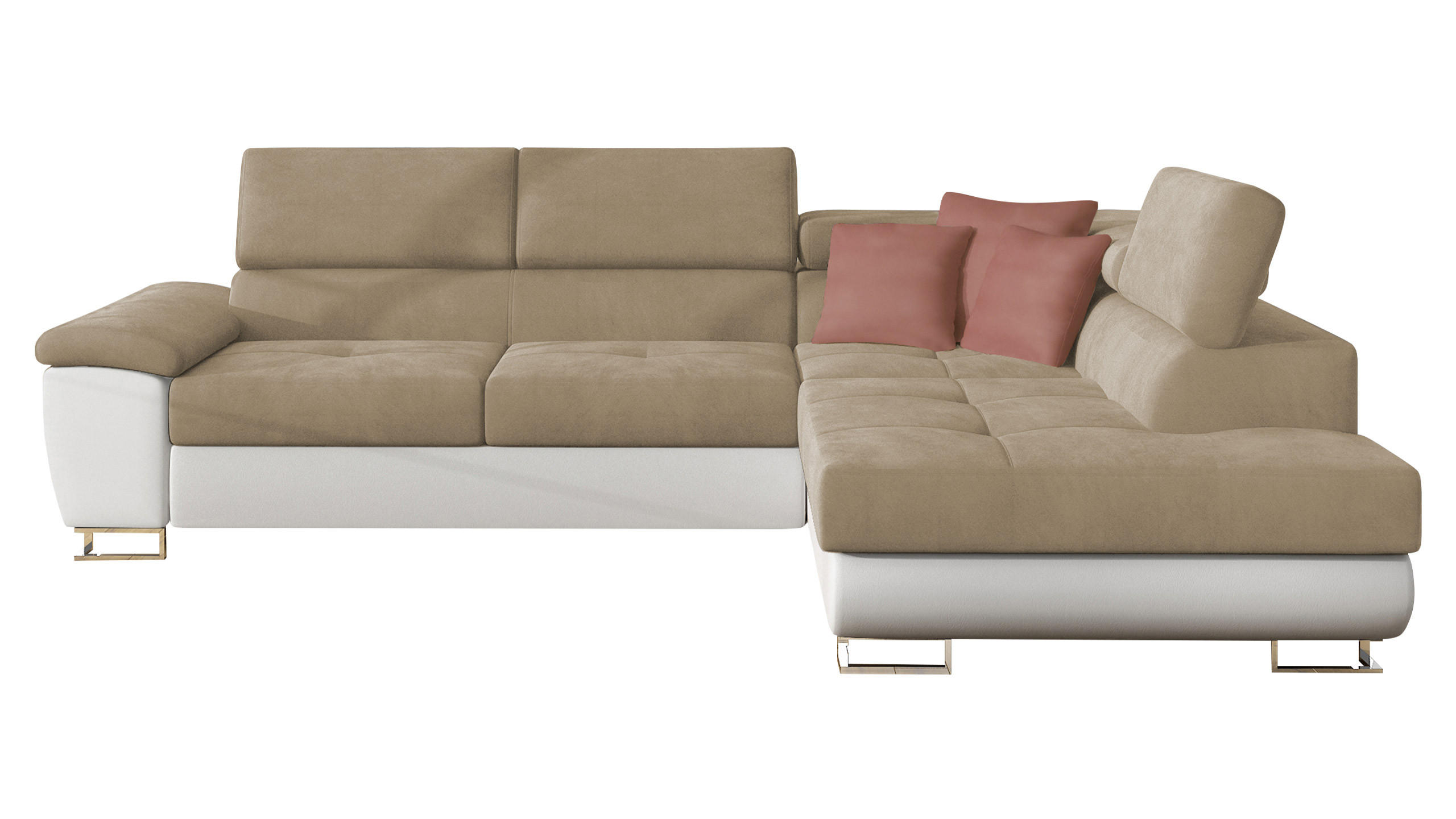 ECKSOFA Cotere, Seite: Rechts - Naturfarben, Holz/Textil (270/202cm) - MIRJAN24