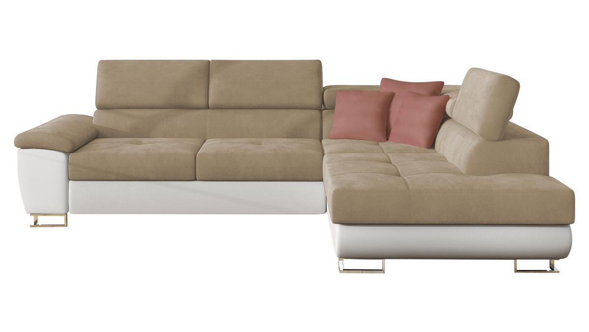 ECKSOFA Cotere, Seite: Rechts - Naturfarben, Holz/Textil (270/202cm) - MIRJAN24
