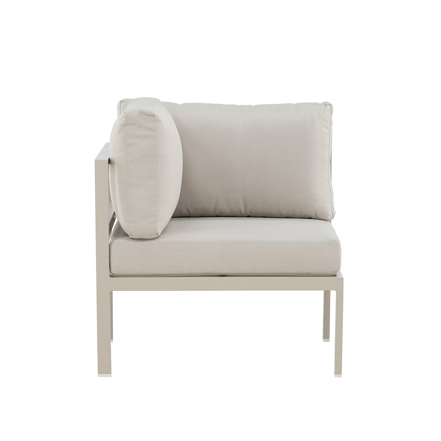 ECKELEMENT - Beige, Metall (74/65/74cm) - home24