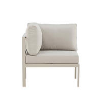 ECKELEMENT - Beige, Metall (74/65/74cm) - home24