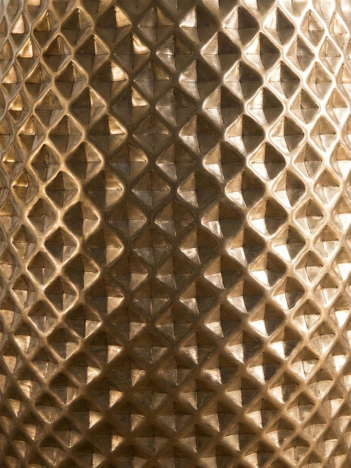 BEISTELLTISCH Aluminium Hammerschlag Rund Kratzfrei ENNS, Gold 32x32x42 cm - Goldfarben, Metall (32/32/42cm) - KADIMA DESIGN