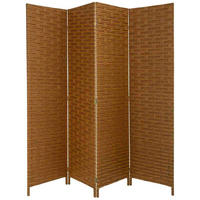 PARAVENT aus geflochtenem Papier mit 4 PANEELE, 3x180cm - Braun, Papier (200/180/3cm) - Wanderlust