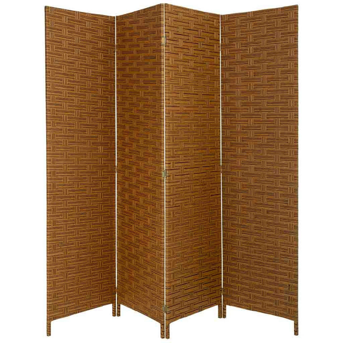 PARAVENT aus geflochtenem Papier mit 4 PANEELE, 3x180cm - Braun, Papier (200/180/3cm) - Wanderlust