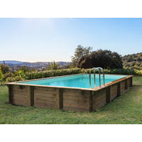 POOL AUS HOLZ kolanta - Braun, Holz (5.2/10.2cm) - Habitat Garten