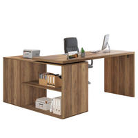 SCHREIBTISCH mit Schubladen flexibel 140 x 50 x 76 cm - Eichefarben, Holzwerkstoff/Metall (50/140/76cm) - Quality Elegance