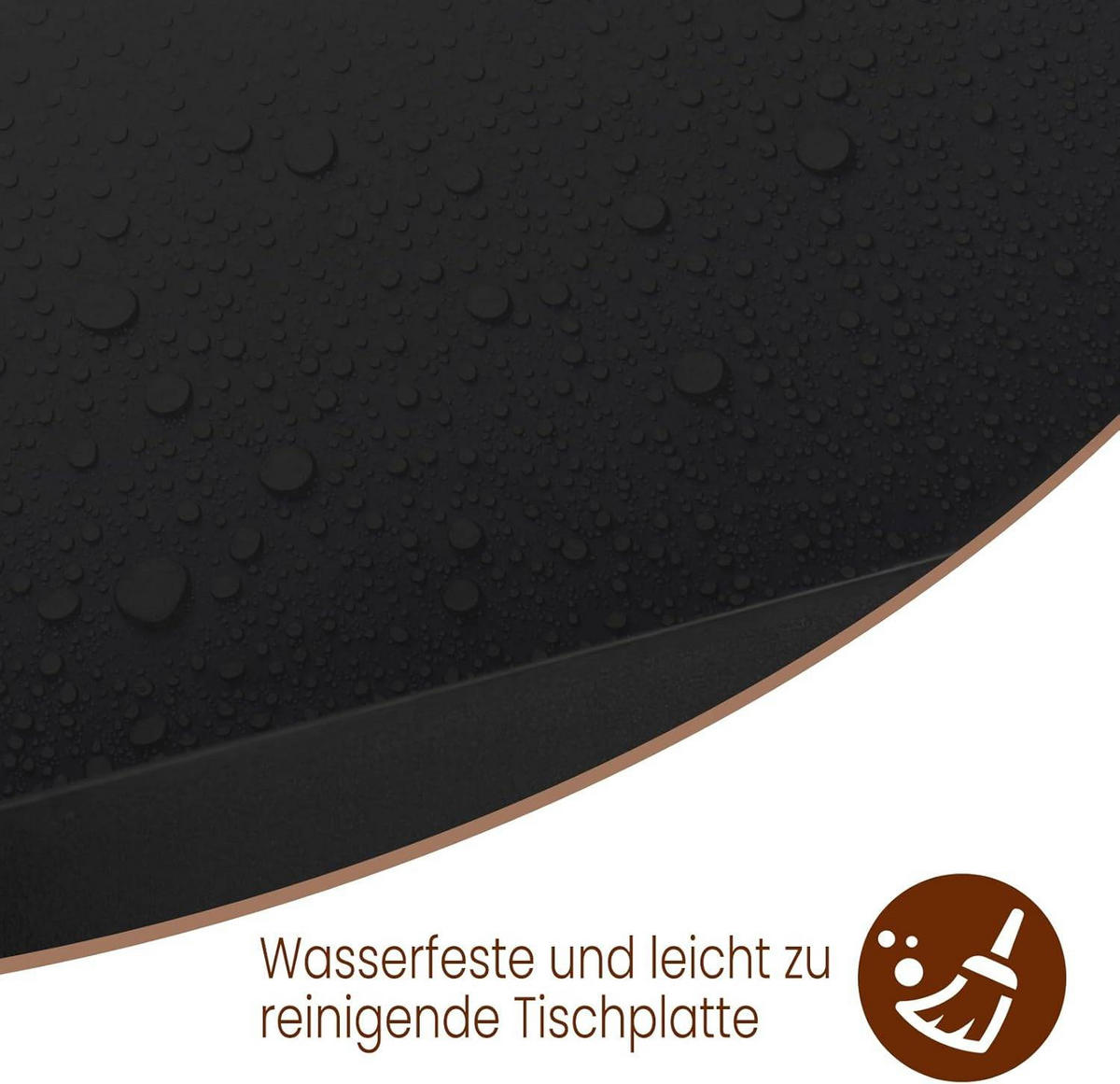 BARTISCH, Metallgestell, Tischplatte aus MDF, 120x100x40cm - Schwarz, Holzwerkstoff/Metall (40/120/100cm) - Woltu