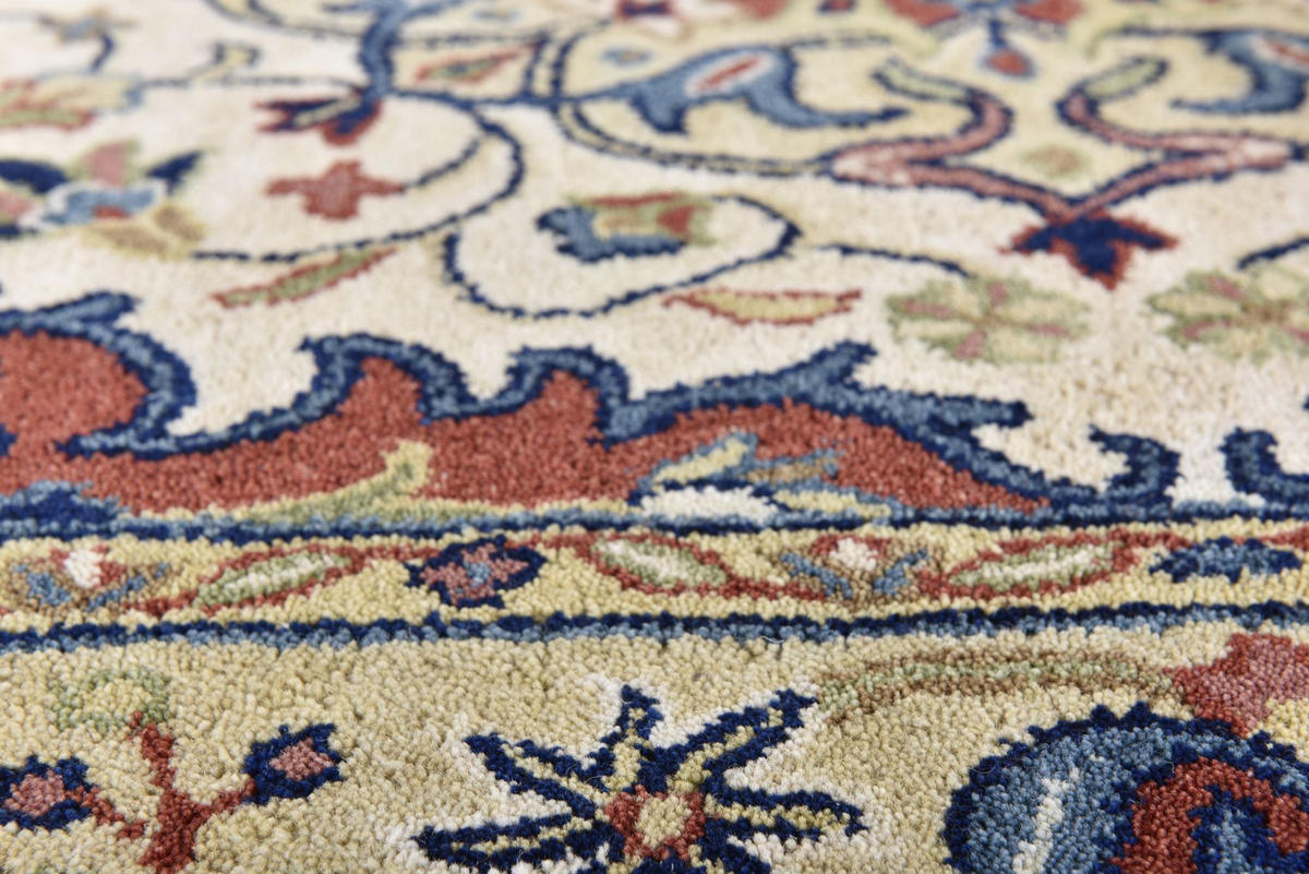 HANDTUFTTEPPICH Royal Ziegler 60x90 cm - Beige, Textil (60/90cm) - THEKO