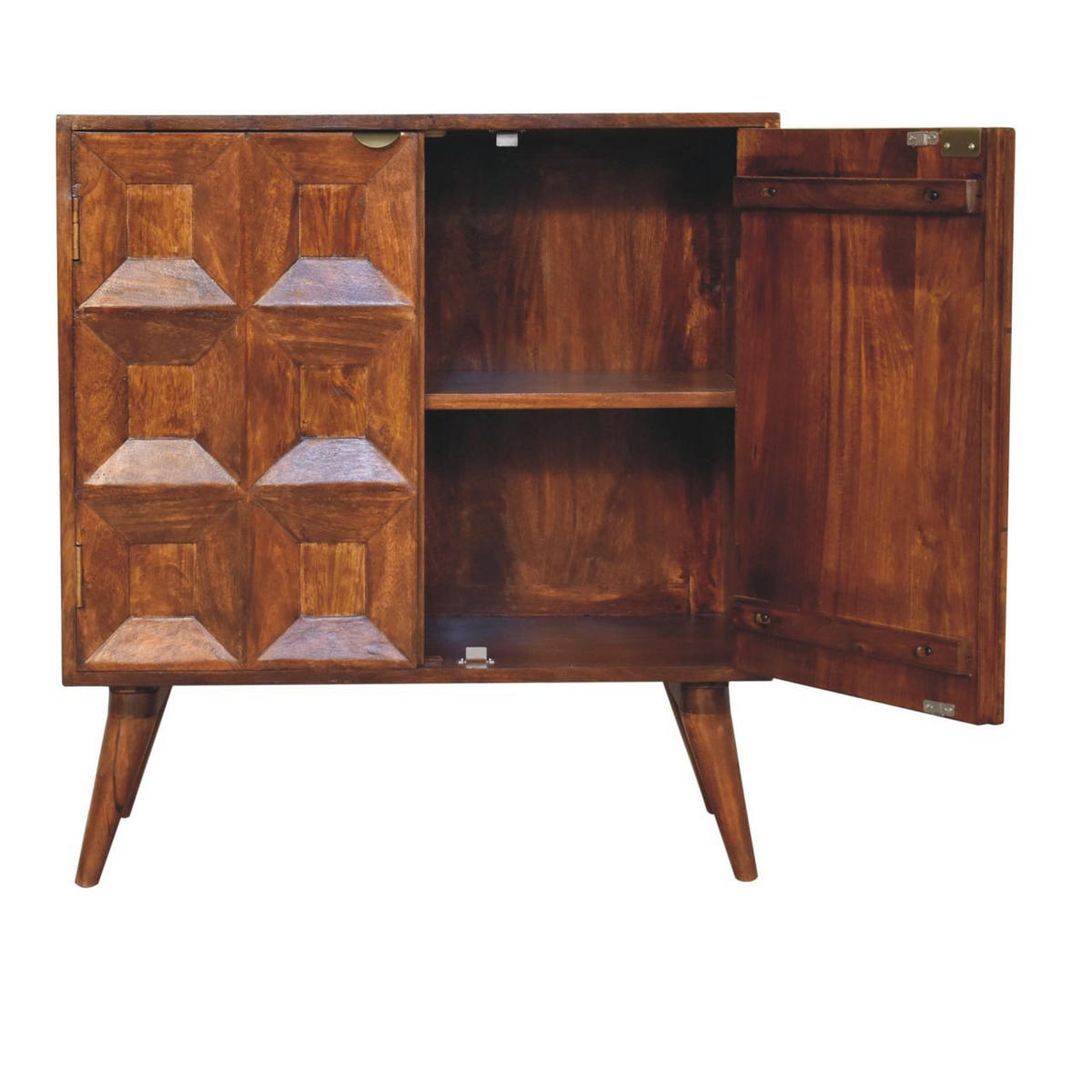 SIDEBOARD Quad - Braun, Holz (35/81/75cm) - Artisan Furniture