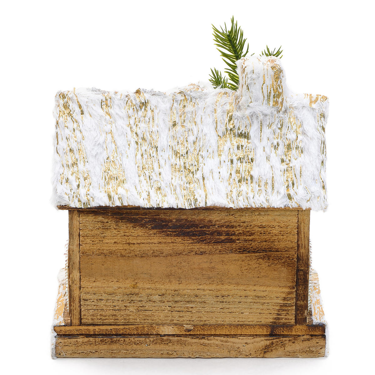 WEIHNACHTSHAUS HTHD0249 - Braun, Holz (15/26/23cm) - Hometopia