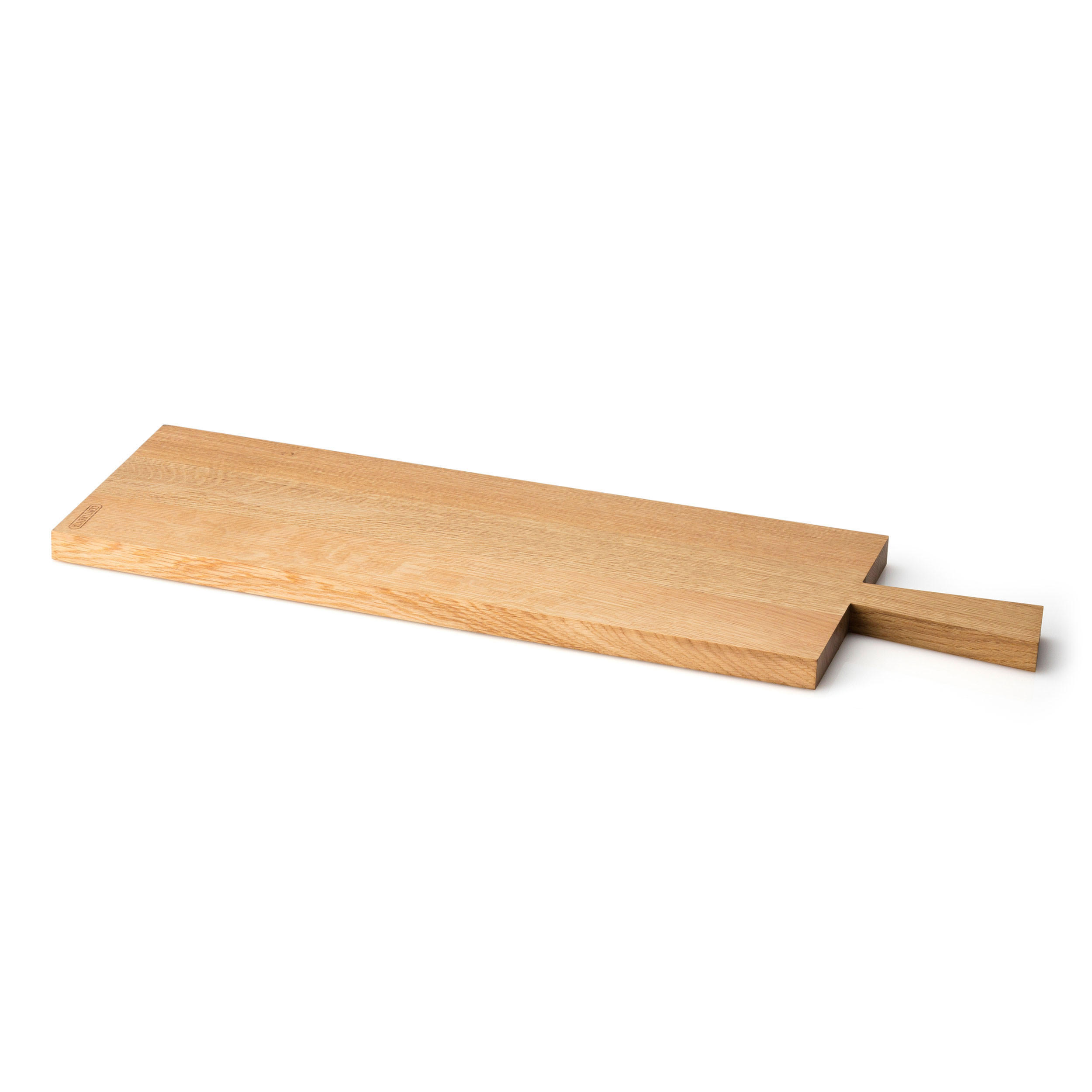 SCHNEIDEBRETT mit Griff, Eichenholz, 69 x 23 cm - Braun, Holz (23/69cm) - Continenta