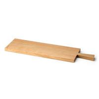 SCHNEIDEBRETT mit Griff, Eichenholz, 69 x 23 cm - Braun, Holz (23/69cm) - Continenta