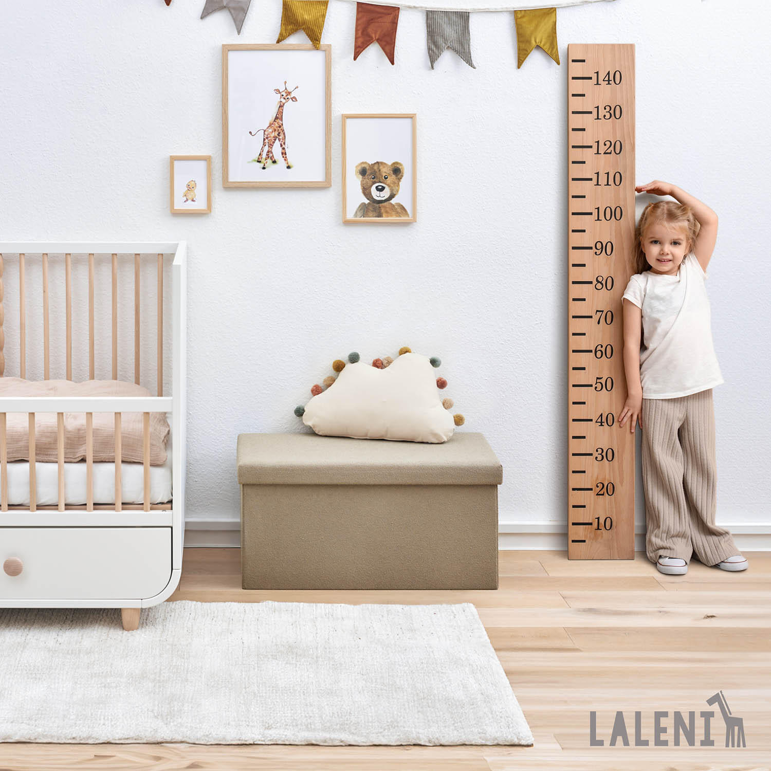SITZBANK 76/38/38 cm, faltbar, Taupe - Taupe, Kunststoff (38/38/76cm) - Laleni