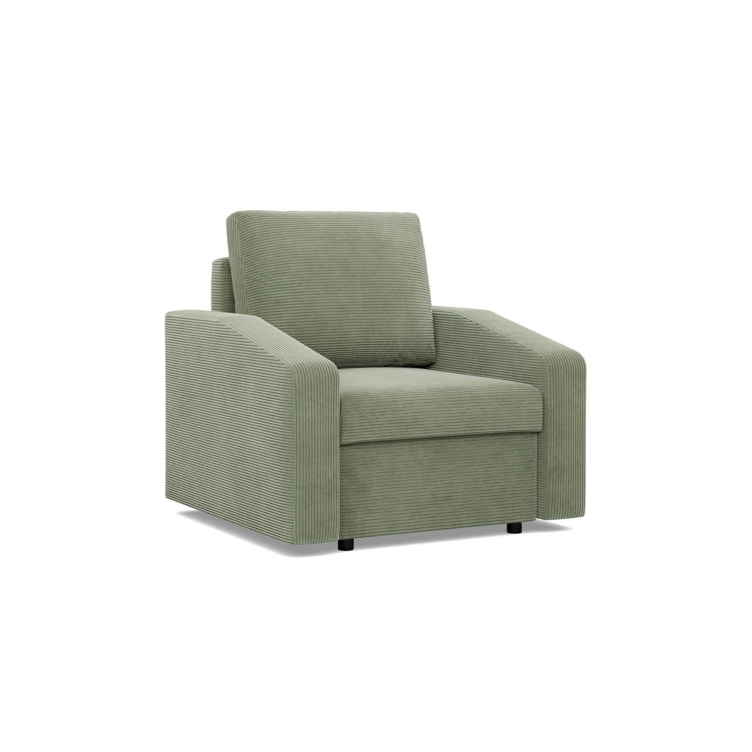 LOUNGESESSEL NEO, Cord - Grün - Grün, Textil (83/85/92cm) - Mebligo