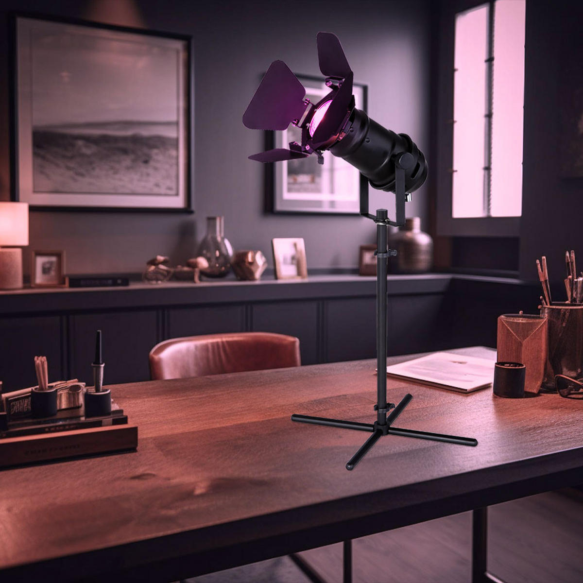 LED TISCHLEUCHTE Kunststoff Weiß - Weiß, Metall (27.5/24/48.5cm) - Globo Lighting