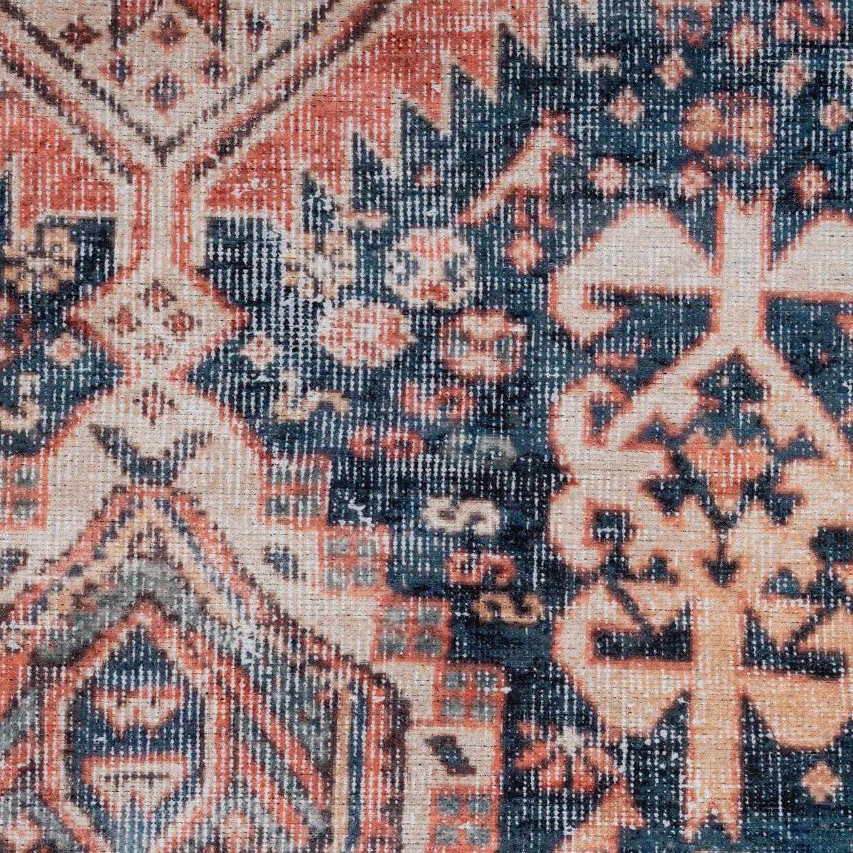 FLACHWEBETEPPICH Perla Multi - Orange, Textil (120/170cm) - Kukoon Rugs