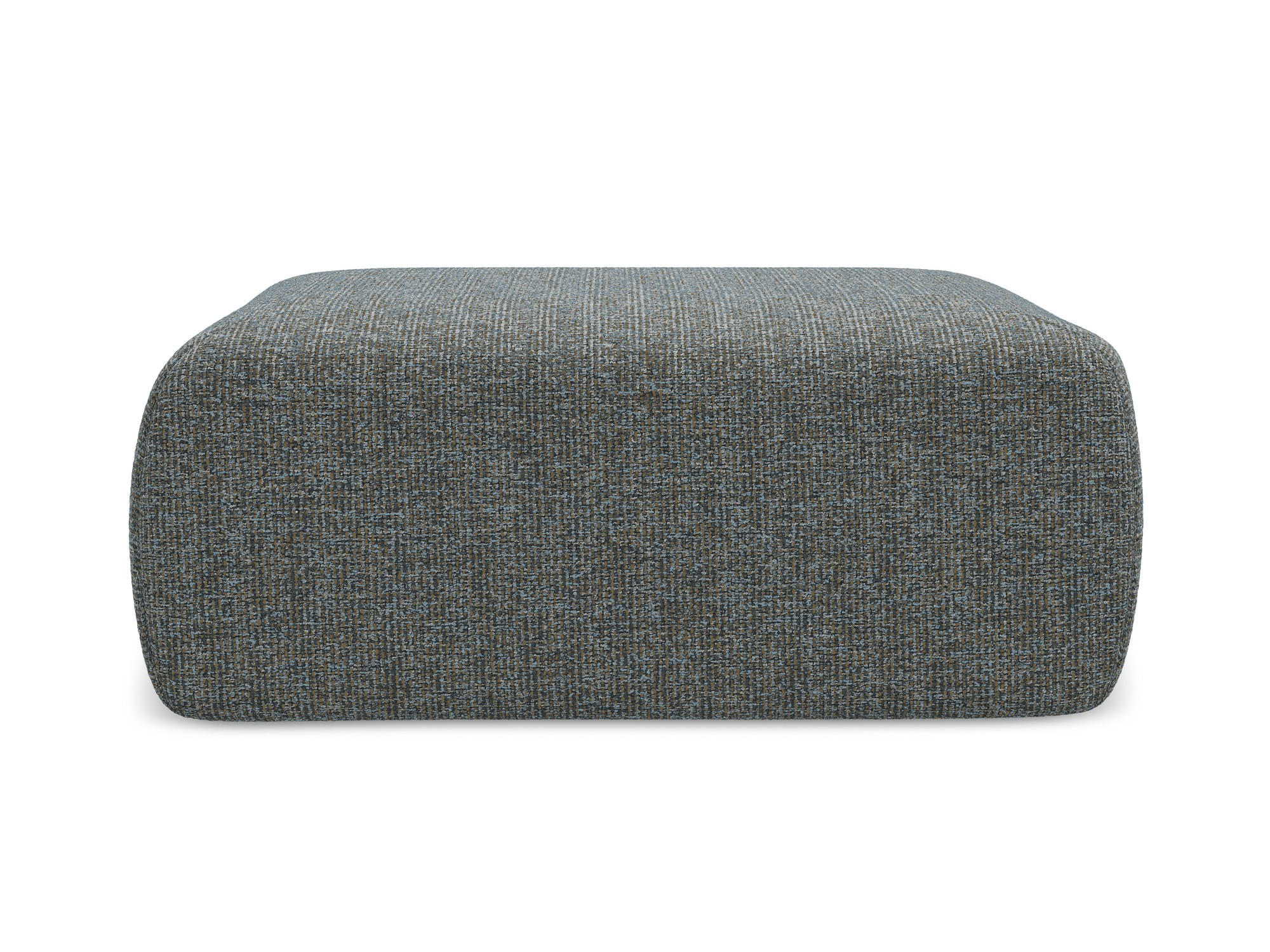 POUF Strukturstoff Stoff Grau - Dunkelgrau/Schwarz, Kunststoff/Textil (102/40/62cm) - Makamii