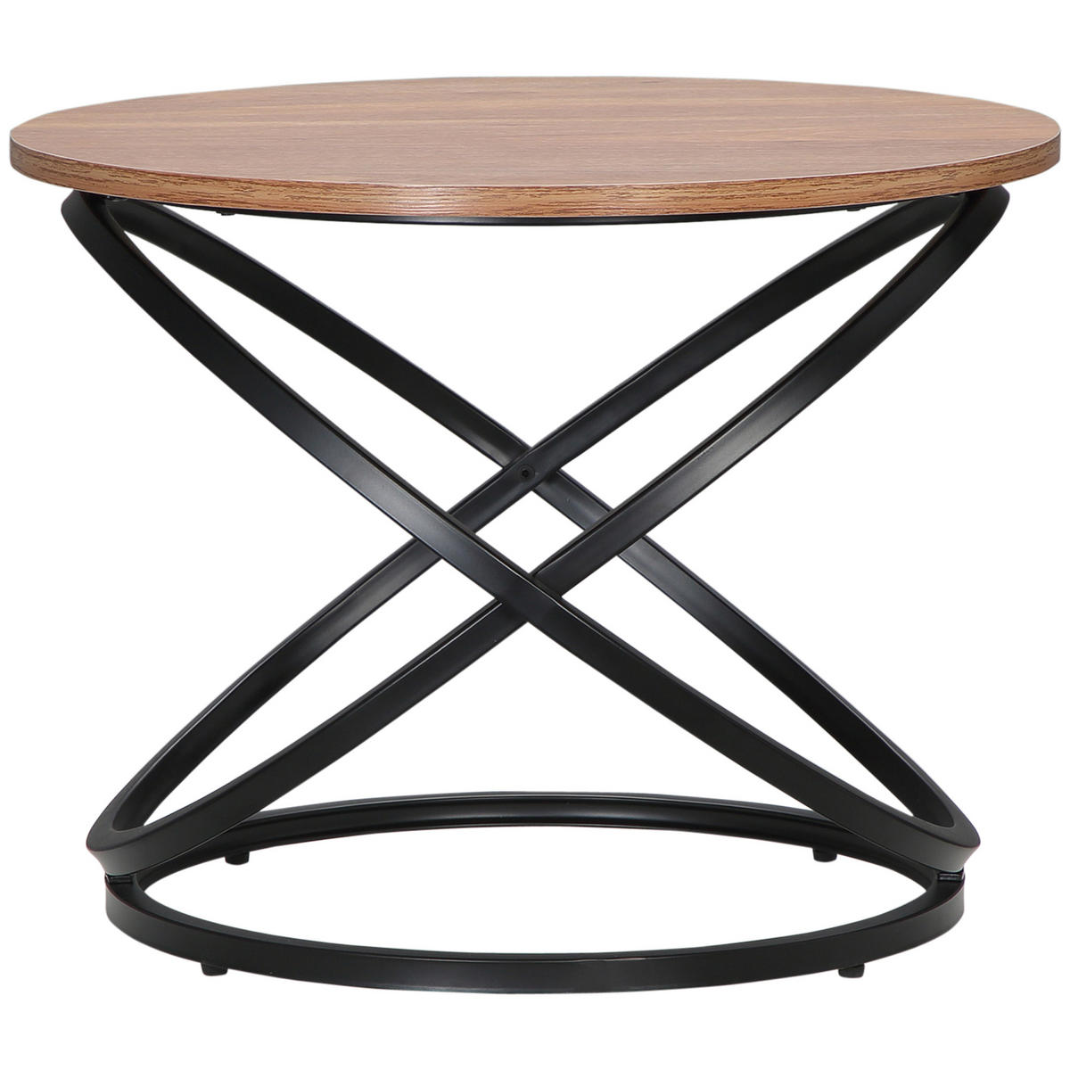 COUCHTISCH DE-15745 rund Holz - Braun, Holzwerkstoff (60/60/46cm) - ComfortXL