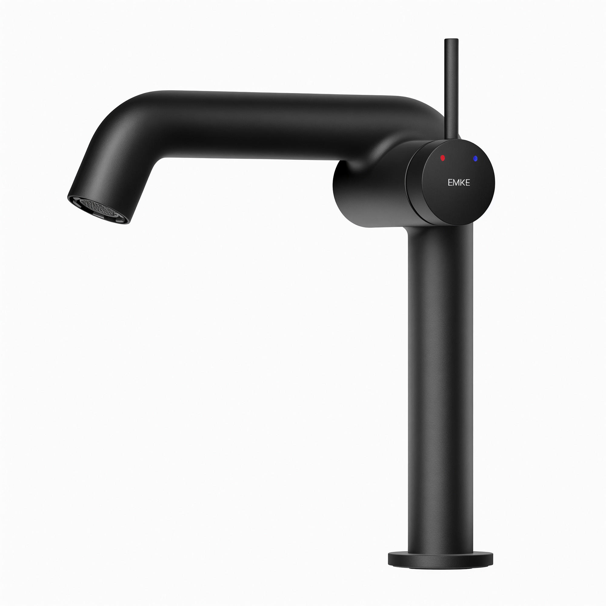WASCHTISCHARMATUR Schwarz Matt 15cm - Schwarz, Metall (20/7.6/22.2cm) - EMKE