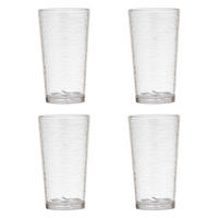 GLÄSER-SET Byron 4er Set Longdrinkglas - Klar, Kunststoff - Ladelle