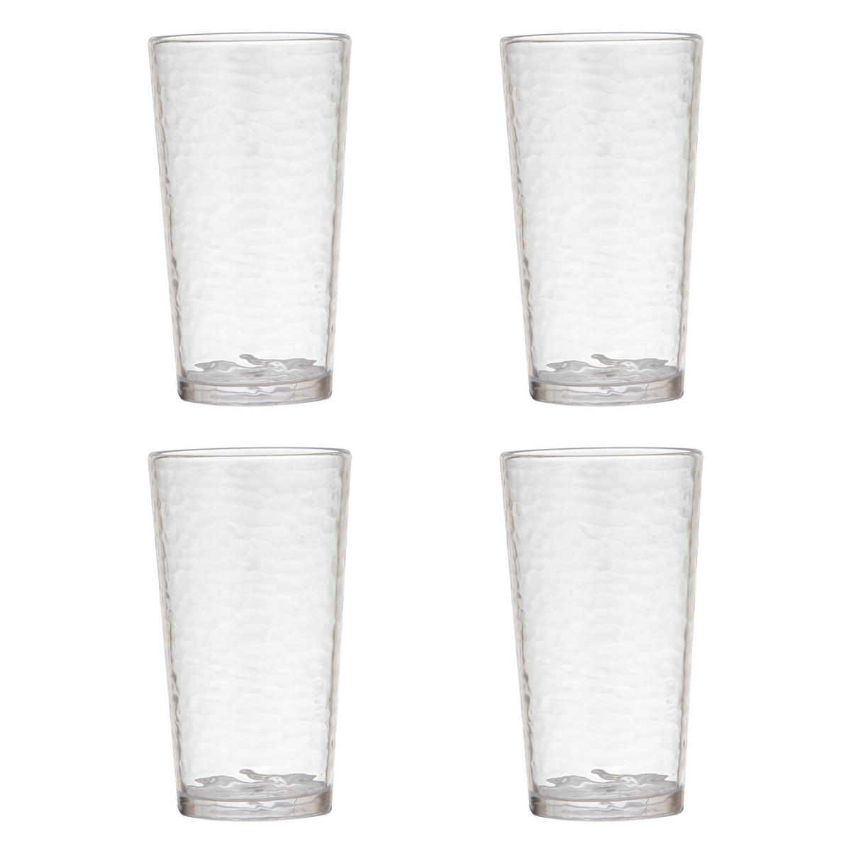 GLÄSER-SET Byron 4er Set Longdrinkglas - Klar, Kunststoff - Ladelle