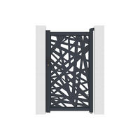 EINGANGSTOR - 103 cm x 4.6 cm - metall - anthrazitgrau Natafo - Anthrazit, Metall (103/176cm) - Vente-Unique