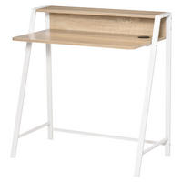 SCHREIBTISCH Computertisch mit Ablage Metallgestell 84x45x85 cm - Weiß, Holzwerkstoff (45/84/85cm) - Gisaae