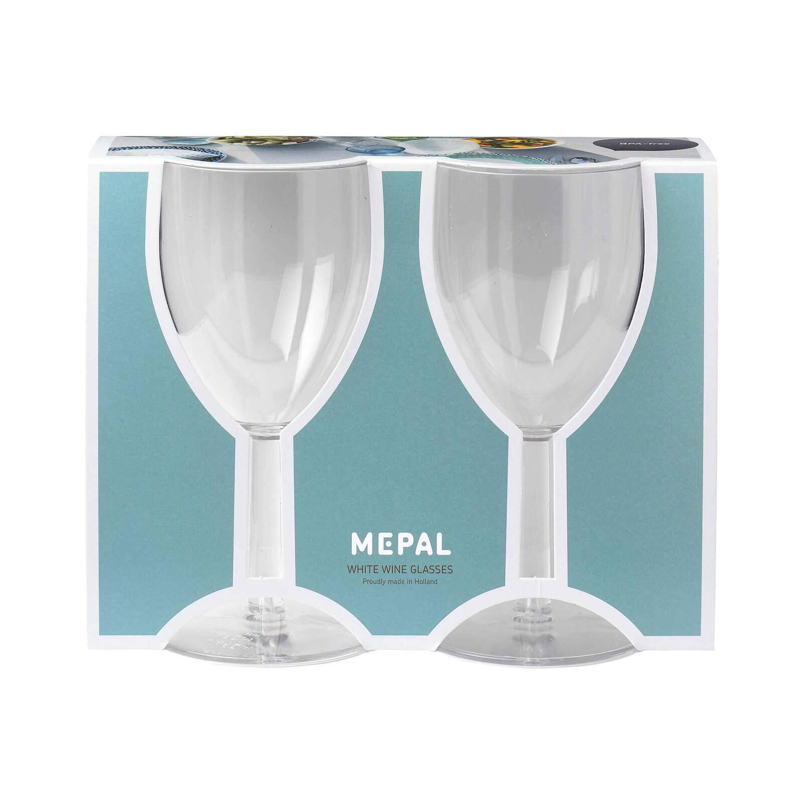 KUNSTSTOFF-WEISSWEINGLÄSER transparent 200 ml 2er Set - Transparent, Kunststoff (0.2L) - Mepal
