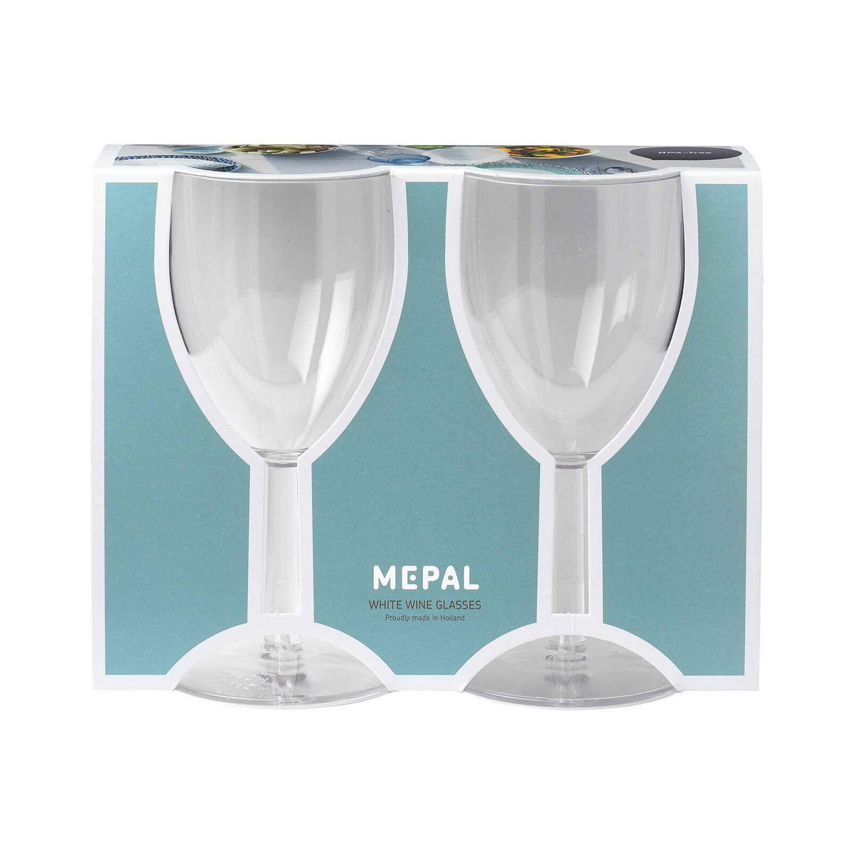 KUNSTSTOFF-WEISSWEINGLÄSER transparent 200 ml 2er Set - Transparent, Kunststoff (0.2L) - Mepal