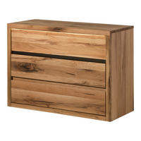 KOMMODE Wild-/Zerreiche 105x45x75 natur geölt MONTREUX LUX #133 - Naturfarben, Holz (105/75/45cm) - Massivmoebel24