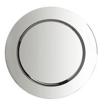 DEKOTELLER Piatto - Silbereichenfarben, Metall (1cm) - BUTLERS