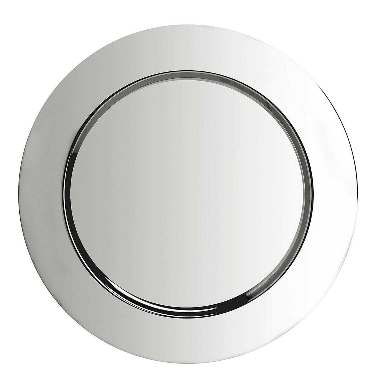 DEKOTELLER Piatto - Silbereichenfarben, Metall (1cm) - BUTLERS