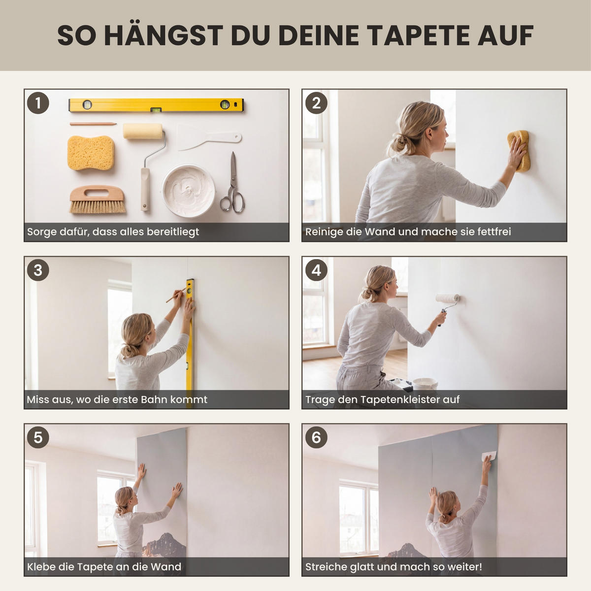 TAPETE - Berge - Wasser - Bäume - 180x280 cm - Multicolor, Papier (180/280cm) - OnlyWow