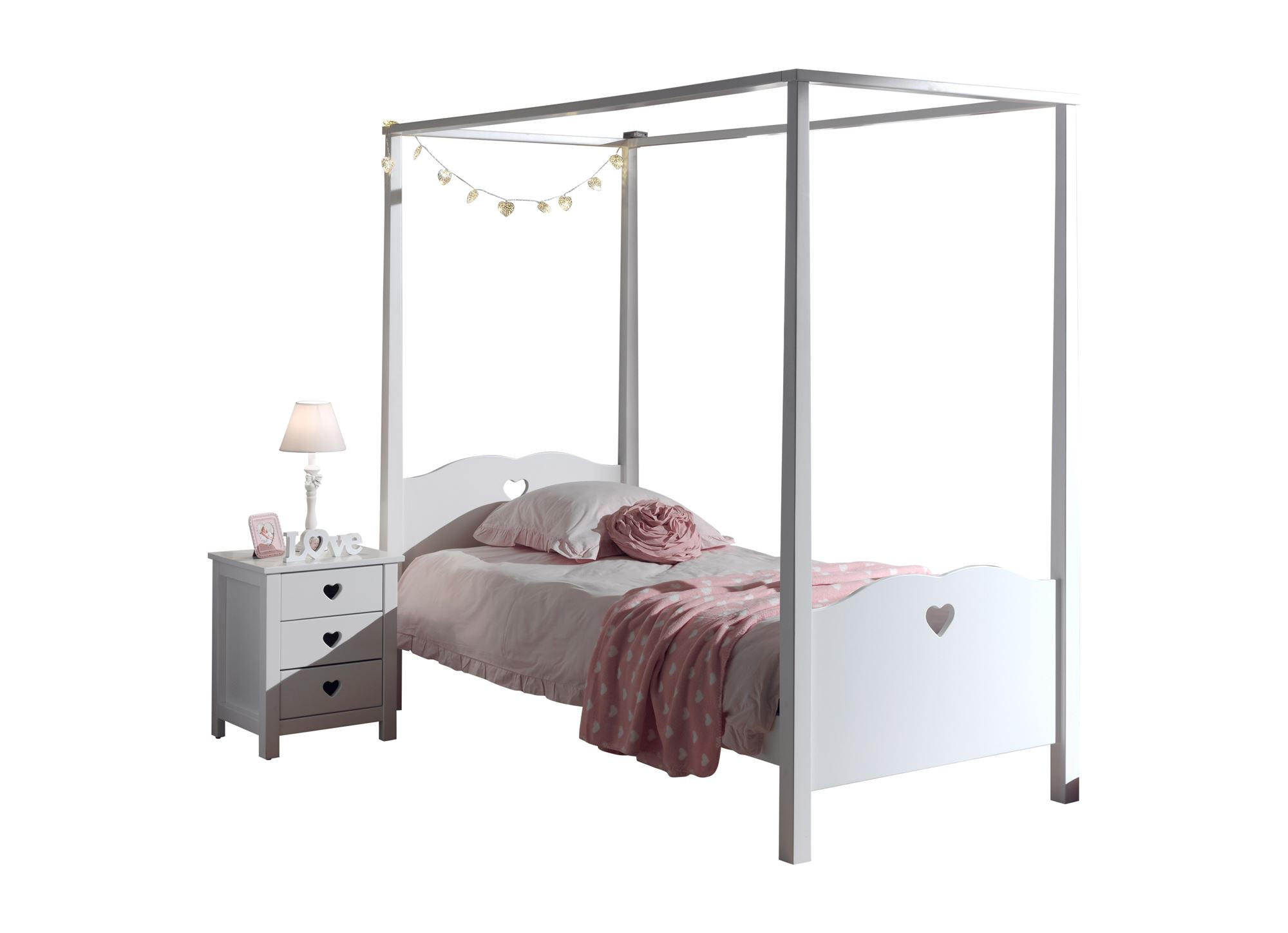 58aufmkessel Himmelbett Weiß 90x200 cm