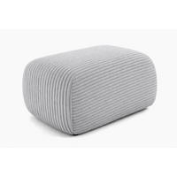 HOCKER Sitzpouf Für Wohnzimmer, Cordstoff Poso, Grün, BIS - Hellgrau, Holz (64/40/40cm) - Kaiser Möbel