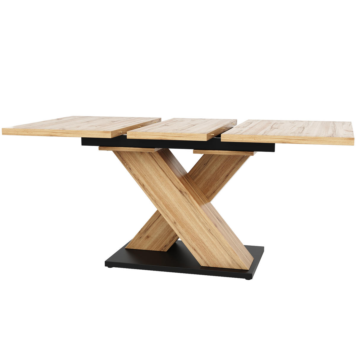 AUSZIEHTISCH Holzoptik 119-158,5/80/75 cm - Naturfarben, Holz (80/158.5/75cm) - PANGIVO