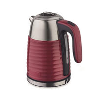 WASSERKOCHER ELEKTRISCH Burgunderrot 16/16/23 cm MR051RED - Bordeaux, Metall (16/23/16cm) - Maestro 