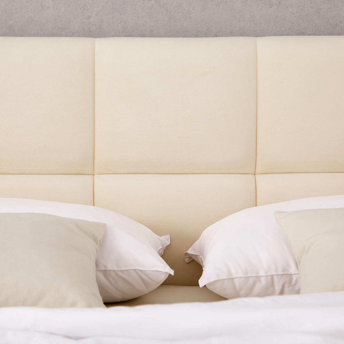 POLSTERBETT CLOUD 180x200 cm cremeweiß - Creme, Textil (180/200cm) - IDIMEX