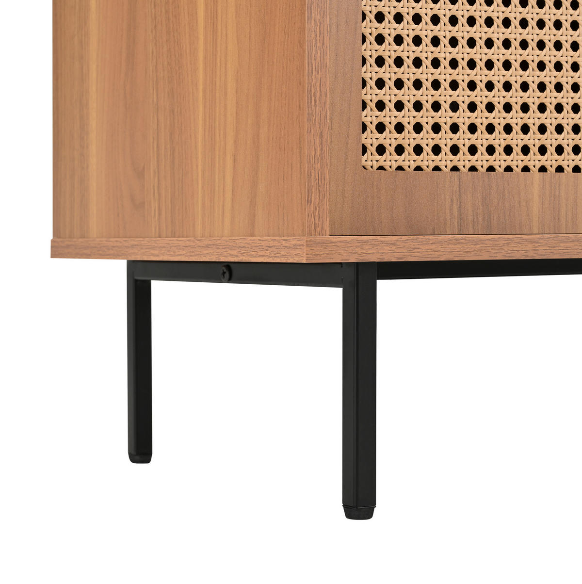 SIDEBOARD 140/91/37 cm Naturfarben aus Spanplatte mit Schiebetüren - Naturfarben, Holzwerkstoff (37/91/140cm) - OKMYHOME
