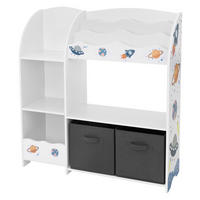 KINDERREGAL - Weiß, Holzwerkstoff (93/98/30cm) - Joyz