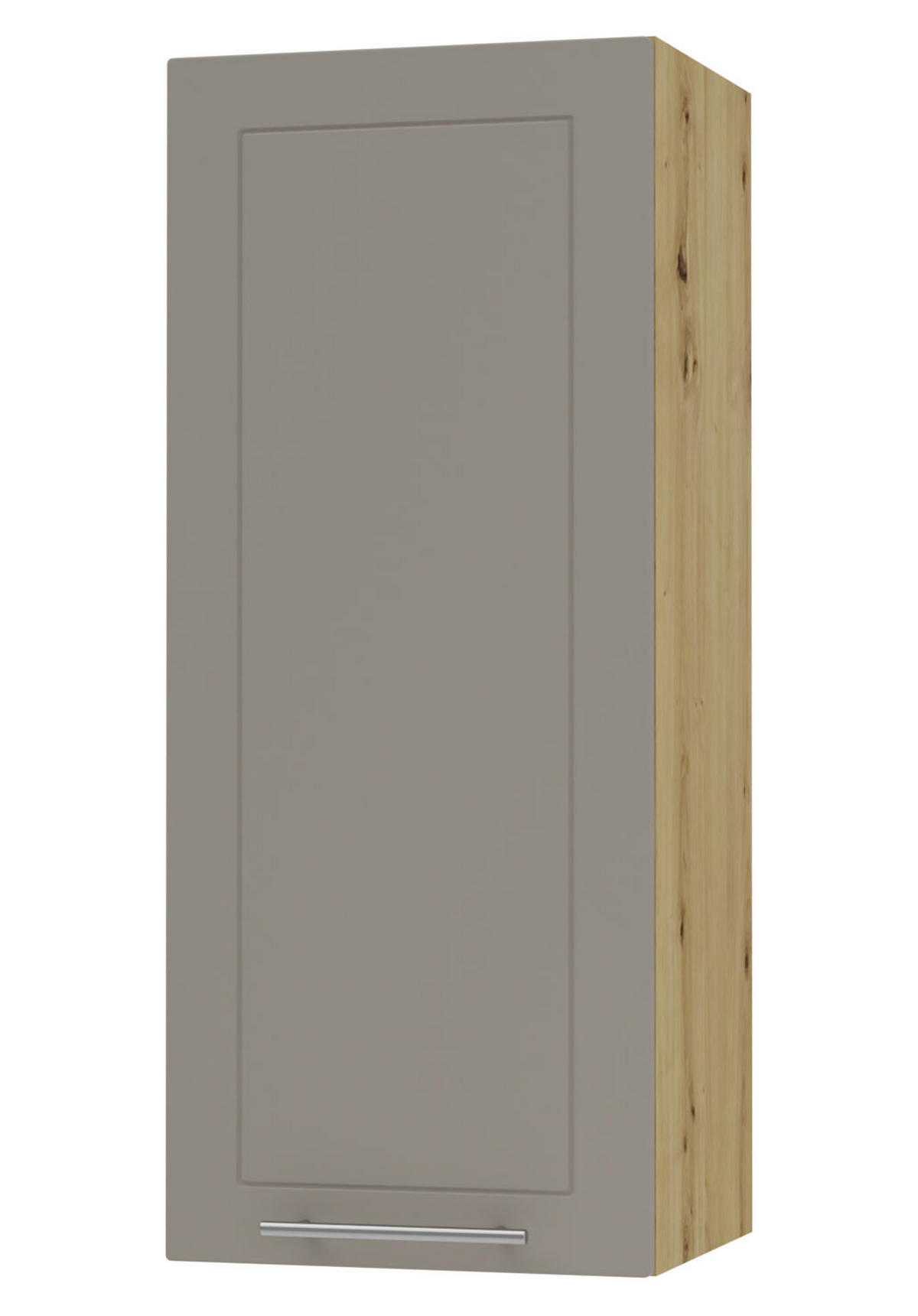 KÜCHENHÄNGESCHRANK Kvantum W4/40 Beige Matt / Schwarz Matt 40 / 32,5 / 96cm - Beige/Schwarz, Holz/Holzwerkstoff (40/96/32.5cm) - Feldmann-Wohnen