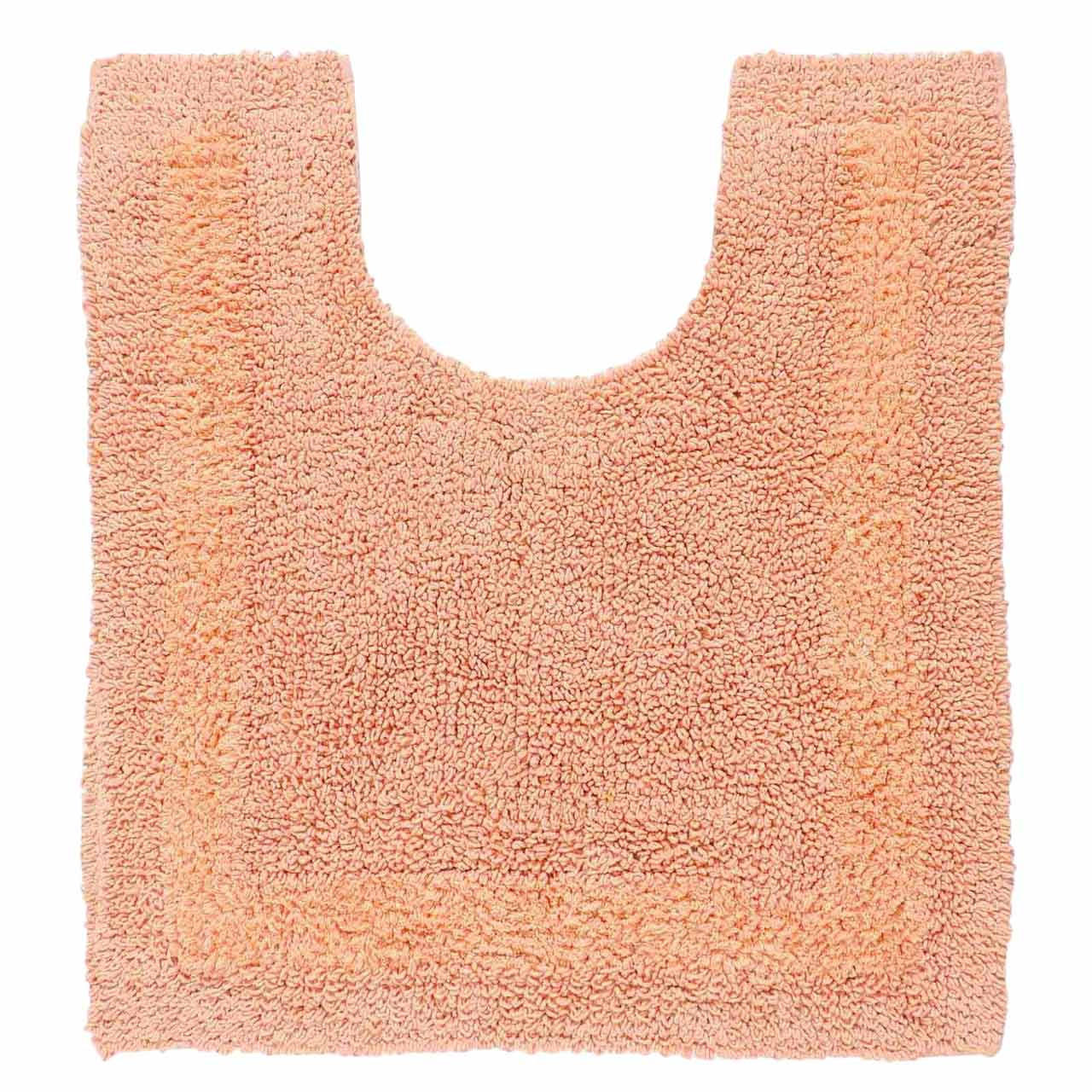 WC-VORLEGER 50/55 cm, 100% Baumwolle, wendbar - Orange, Textil (50/55cm) - Homescapes